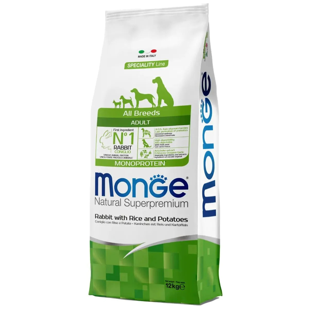 Monge Natural Superpremium Adult All Breeds con Coniglio